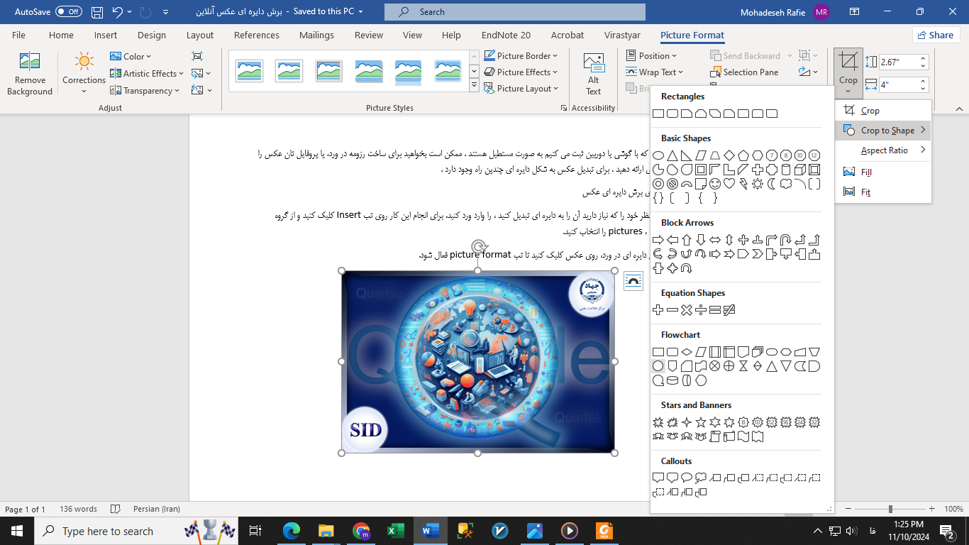 برش دایره ای عکس