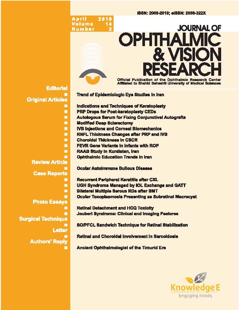 Journal of Ophthalmic and Vision Research