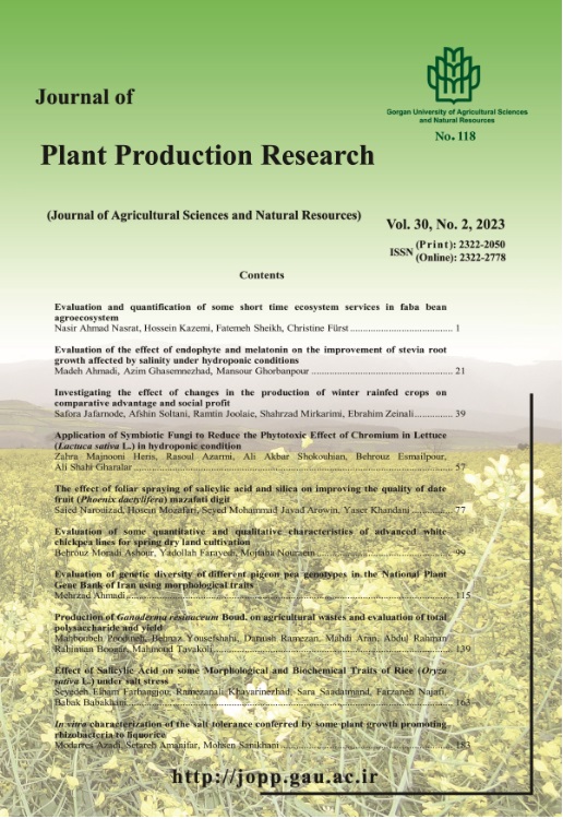 Journal of Plant Production Research