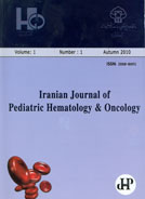 IRANIAN JOURNAL OF PEDIATRIC HEMATOLOGY AND ONCOLOGY