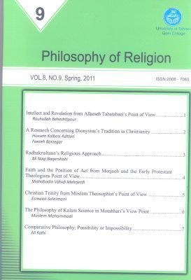 Philosophy of religion