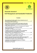 Journal of Soil Management and Sustainable Production