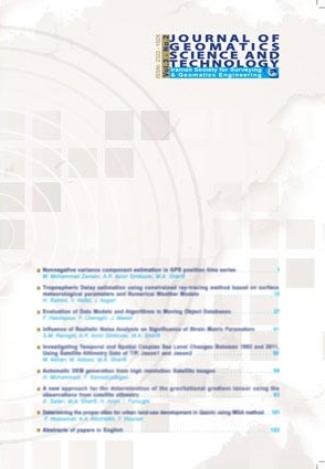 JOURNAL OF GEOMATICS SCIENCE AND TECHNOLOGY