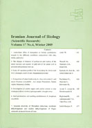 IRANIAN JOURNAL OF BIOLOGY