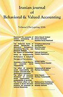 IRANIAN JOURNAL OF BEHAVIORAL & VALUED ACCOUNTING