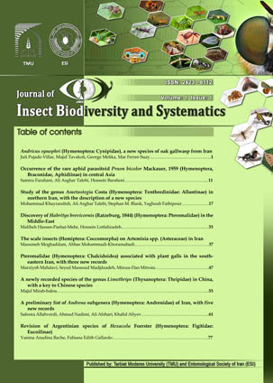 JOURNAL OF INSECT BIODIVERSITY AND SYSTEMATICS