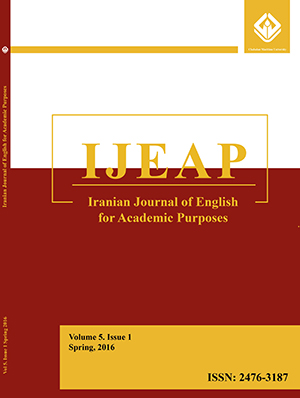 IRANIAN JOURNAL OF ENGLISH FOR ACADEMIC PURPOSES