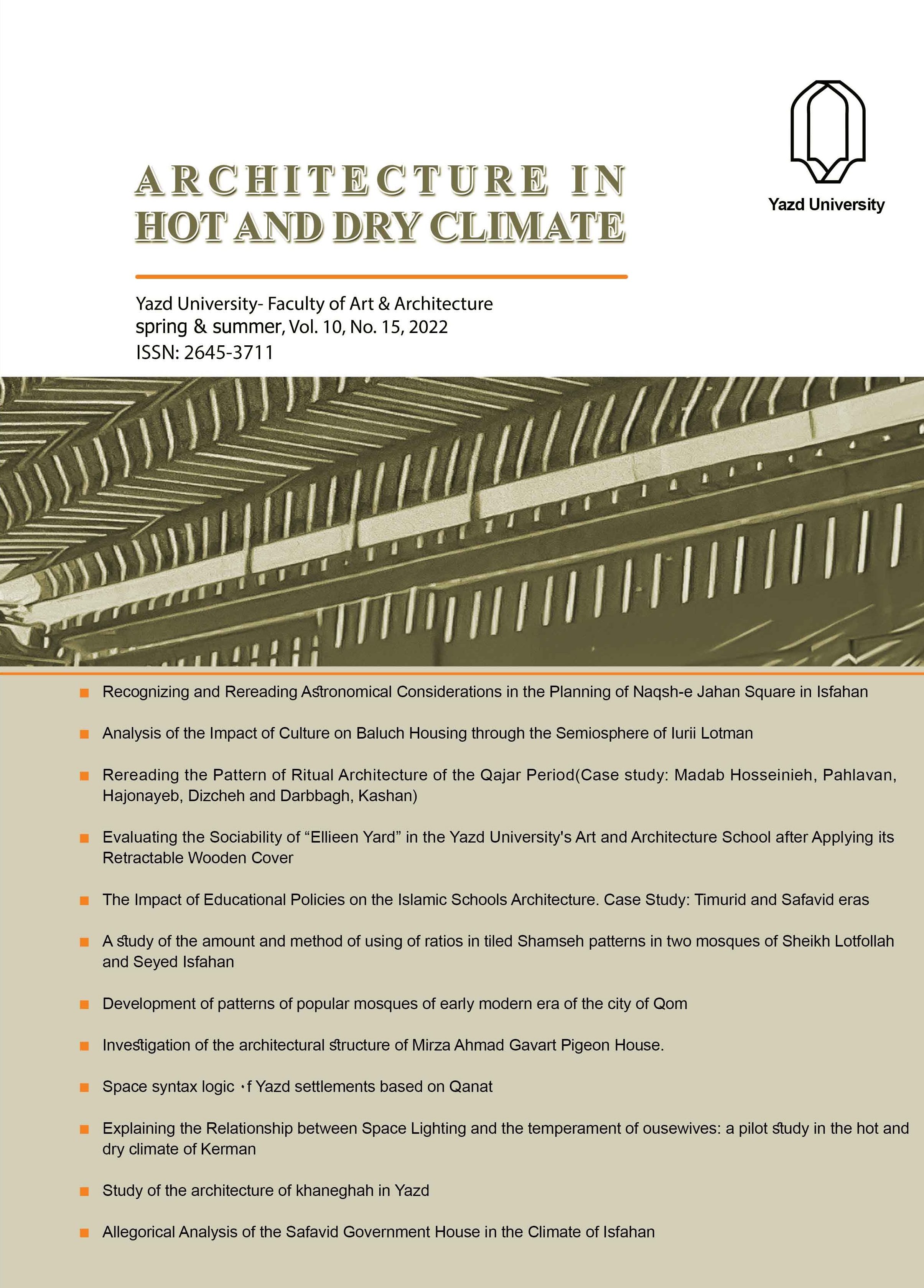 Journal of Architecture in Hot and Dry Climateis