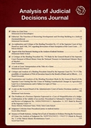 ANALYSIS OF JUDICIAL DECISIONS JOURNAL