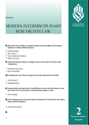 JOURNAL NOVEL INTERDISCIPLINARY LEGAL RESEARCH